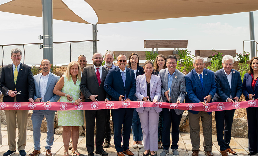 Ribbon cutting in Gloucester Mass.